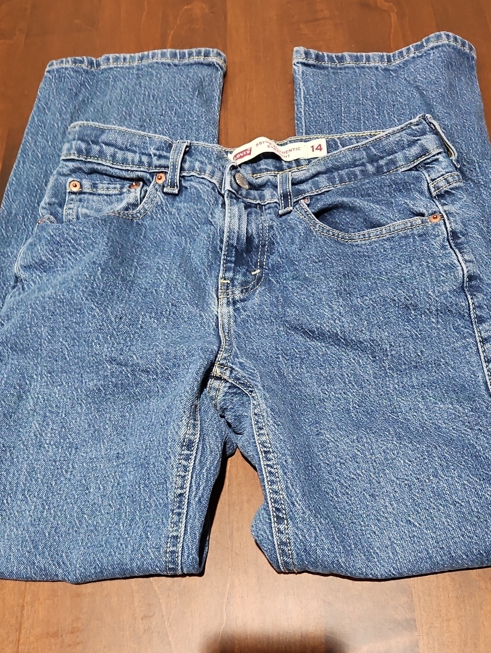 Levi's Medium Blue Straight-Leg Jeans